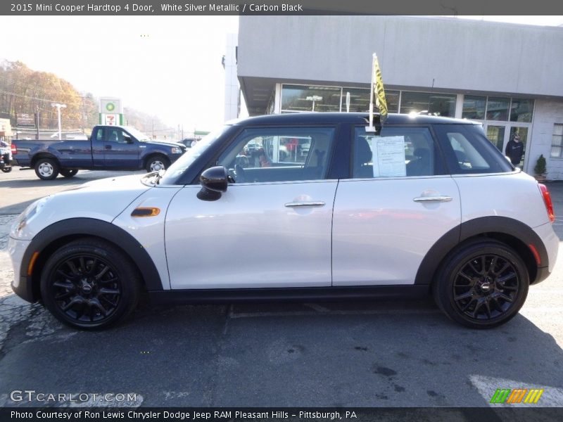White Silver Metallic / Carbon Black 2015 Mini Cooper Hardtop 4 Door