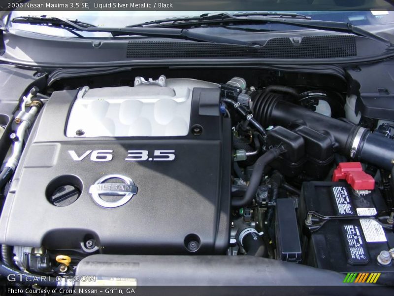 Liquid Silver Metallic / Black 2006 Nissan Maxima 3.5 SE