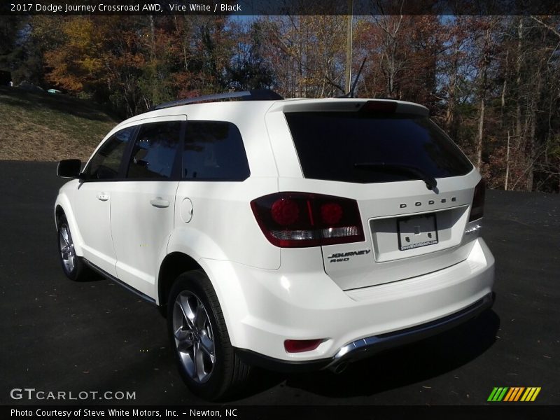 Vice White / Black 2017 Dodge Journey Crossroad AWD