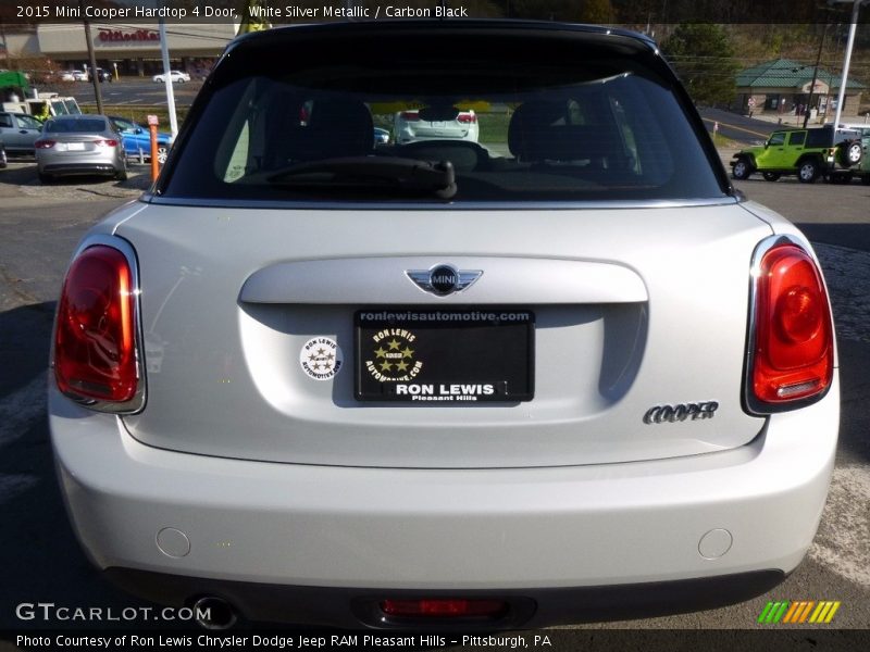 White Silver Metallic / Carbon Black 2015 Mini Cooper Hardtop 4 Door