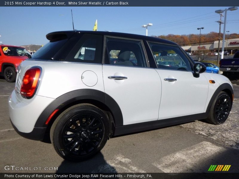 White Silver Metallic / Carbon Black 2015 Mini Cooper Hardtop 4 Door
