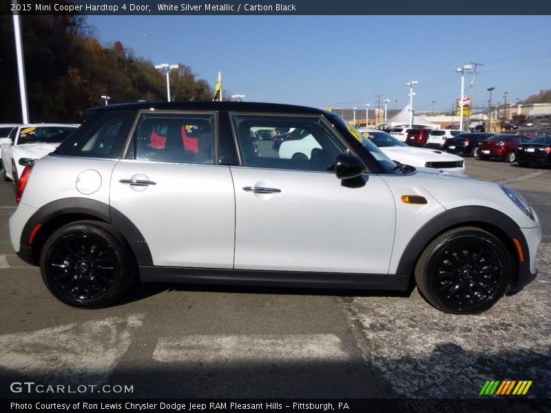 White Silver Metallic / Carbon Black 2015 Mini Cooper Hardtop 4 Door