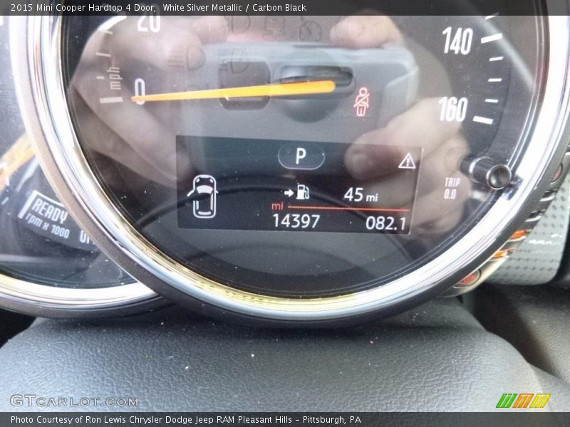 White Silver Metallic / Carbon Black 2015 Mini Cooper Hardtop 4 Door
