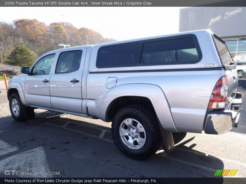 Silver Streak Mica / Graphite Gray 2009 Toyota Tacoma V6 SR5 Double Cab 4x4