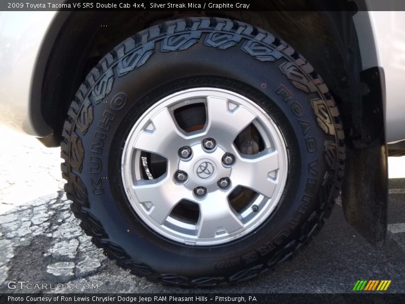Silver Streak Mica / Graphite Gray 2009 Toyota Tacoma V6 SR5 Double Cab 4x4