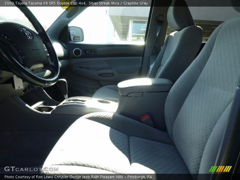 Silver Streak Mica / Graphite Gray 2009 Toyota Tacoma V6 SR5 Double Cab 4x4