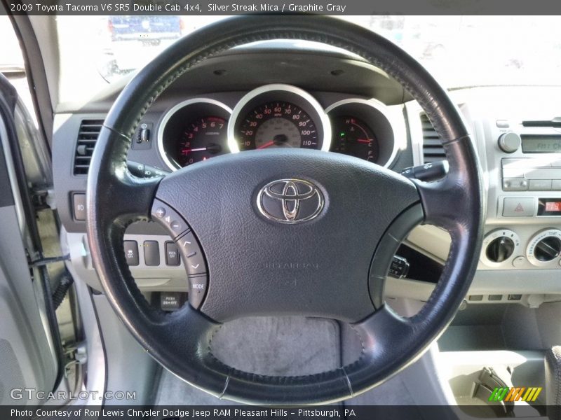 Silver Streak Mica / Graphite Gray 2009 Toyota Tacoma V6 SR5 Double Cab 4x4