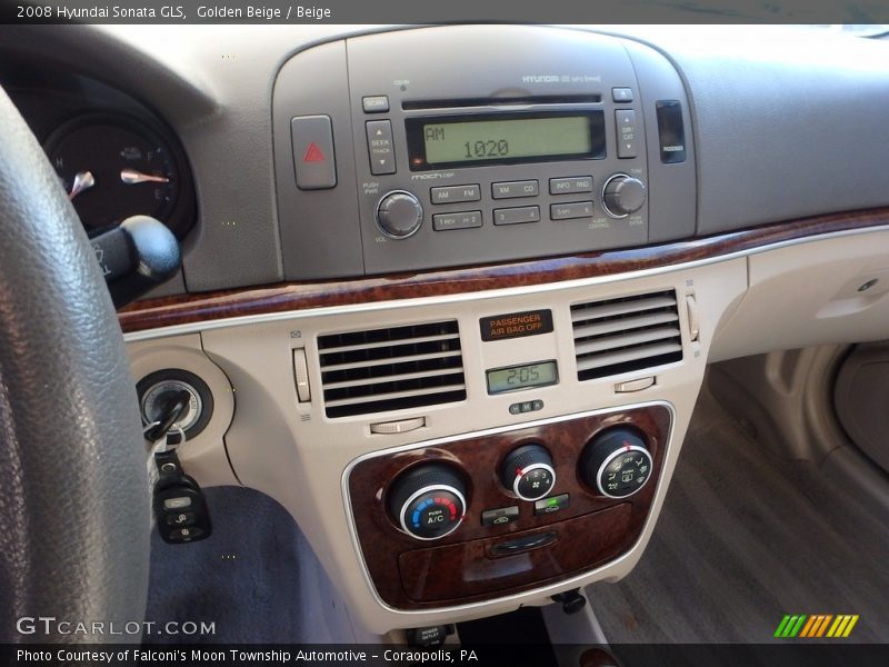 Golden Beige / Beige 2008 Hyundai Sonata GLS