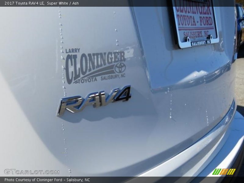 Super White / Ash 2017 Toyota RAV4 LE