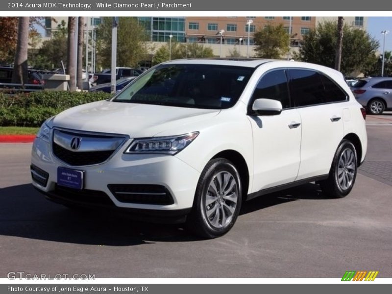 White Diamond Pearl / Parchment 2014 Acura MDX Technology