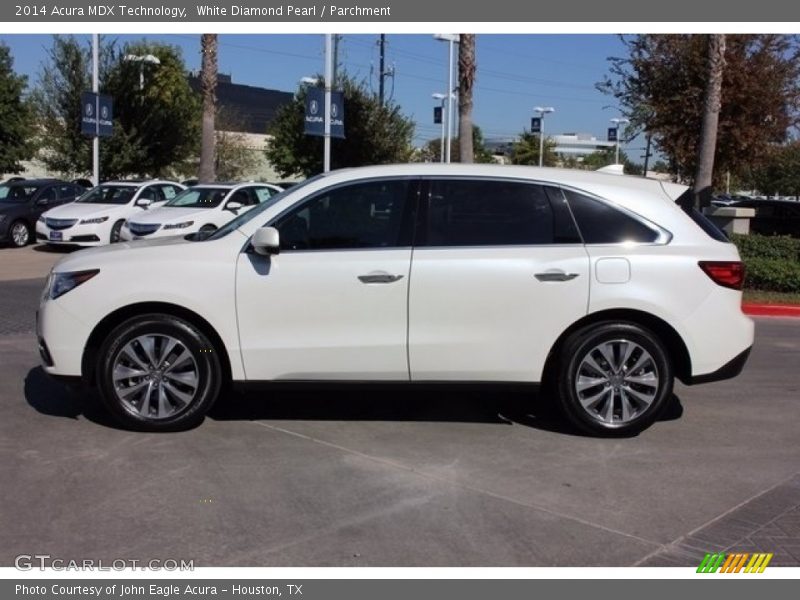 White Diamond Pearl / Parchment 2014 Acura MDX Technology