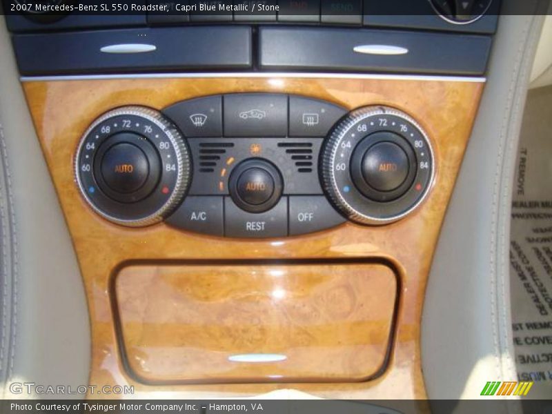 Capri Blue Metallic / Stone 2007 Mercedes-Benz SL 550 Roadster
