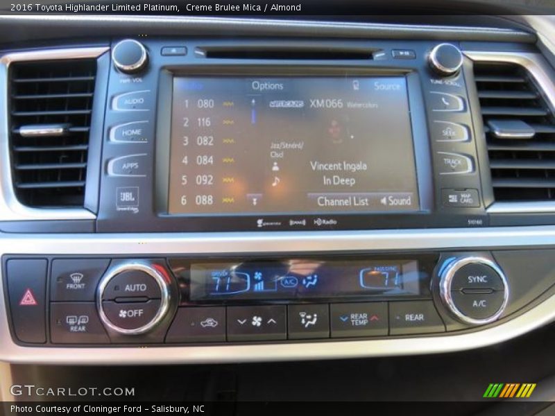 Creme Brulee Mica / Almond 2016 Toyota Highlander Limited Platinum