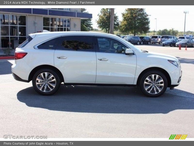 White Diamond Pearl / Parchment 2014 Acura MDX Technology