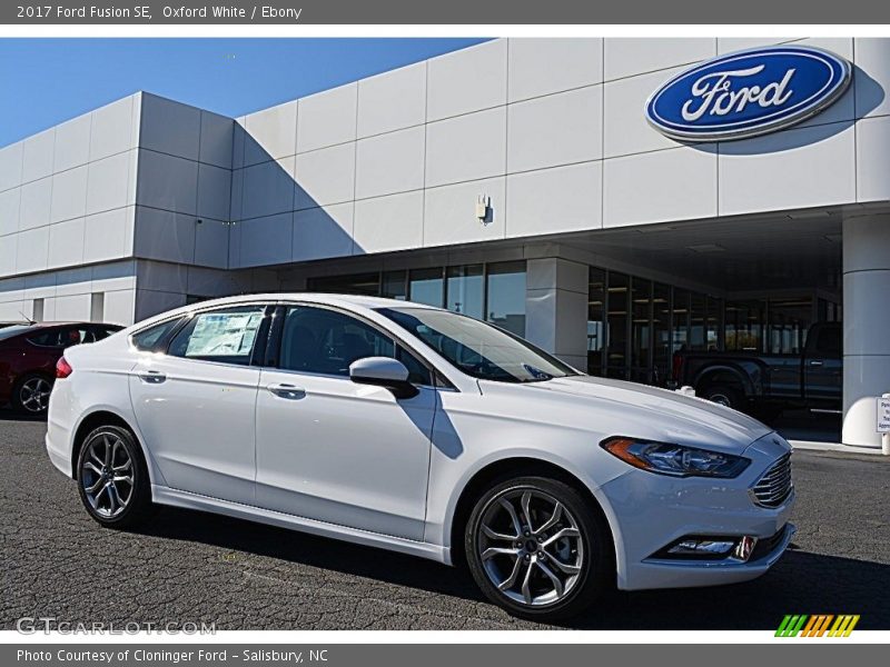 Oxford White / Ebony 2017 Ford Fusion SE