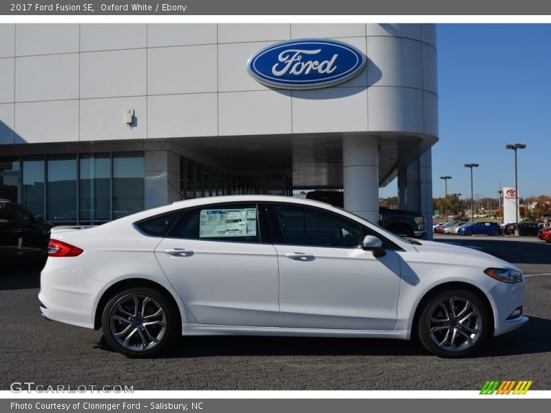 Oxford White / Ebony 2017 Ford Fusion SE