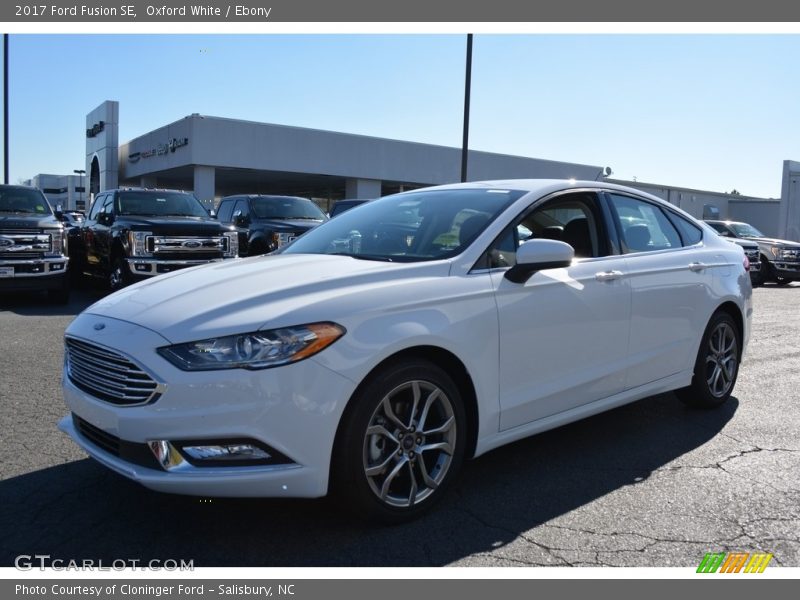 Oxford White / Ebony 2017 Ford Fusion SE
