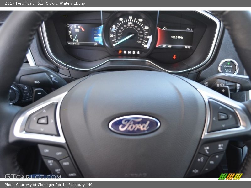 Oxford White / Ebony 2017 Ford Fusion SE