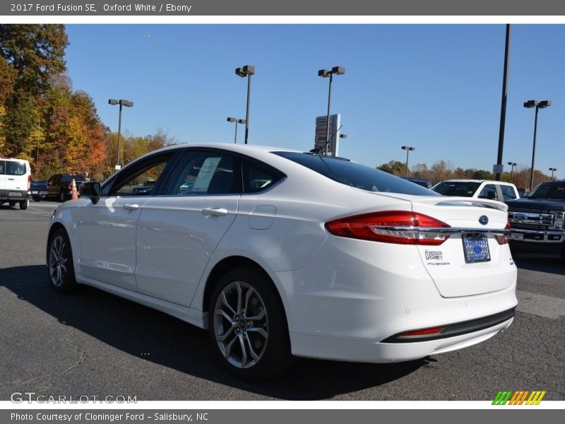 Oxford White / Ebony 2017 Ford Fusion SE