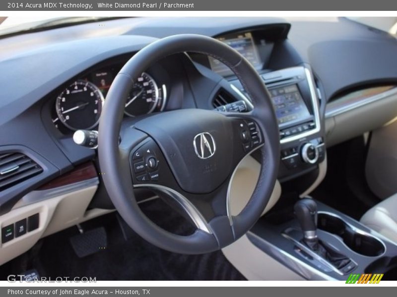 White Diamond Pearl / Parchment 2014 Acura MDX Technology