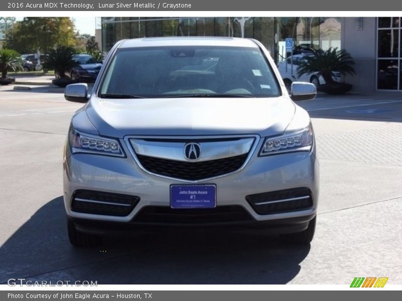 Lunar Silver Metallic / Graystone 2016 Acura MDX Technology