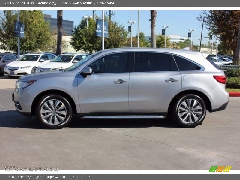 Lunar Silver Metallic / Graystone 2016 Acura MDX Technology