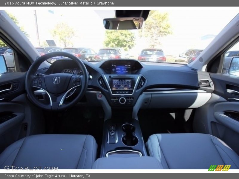 Lunar Silver Metallic / Graystone 2016 Acura MDX Technology
