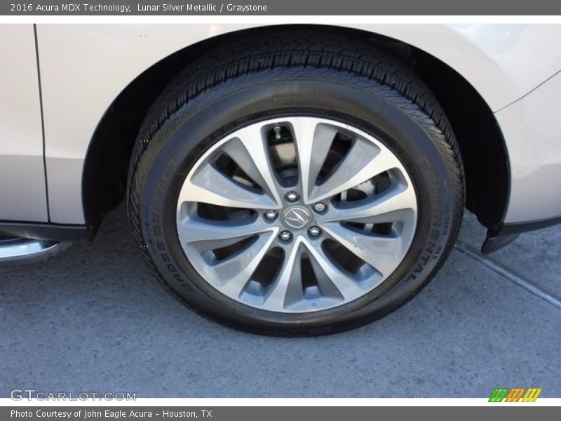 Lunar Silver Metallic / Graystone 2016 Acura MDX Technology