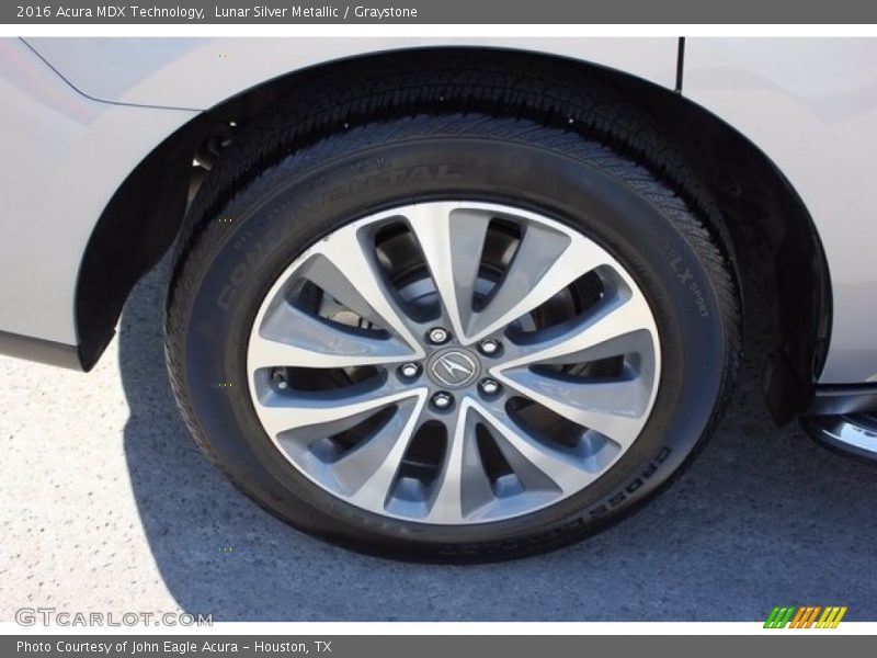 Lunar Silver Metallic / Graystone 2016 Acura MDX Technology