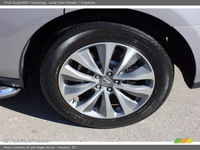 Lunar Silver Metallic / Graystone 2016 Acura MDX Technology