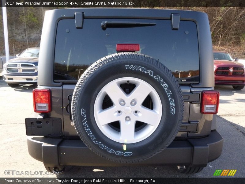 Granite Crystal Metallic / Black 2017 Jeep Wrangler Unlimited Sport 4x4