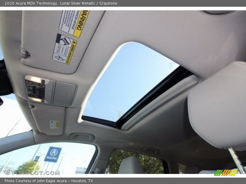 Lunar Silver Metallic / Graystone 2016 Acura MDX Technology