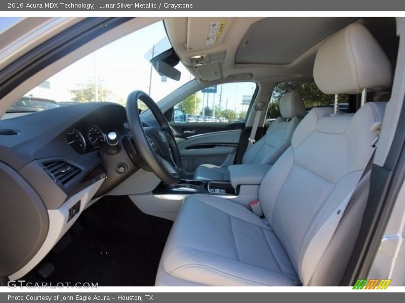 Lunar Silver Metallic / Graystone 2016 Acura MDX Technology