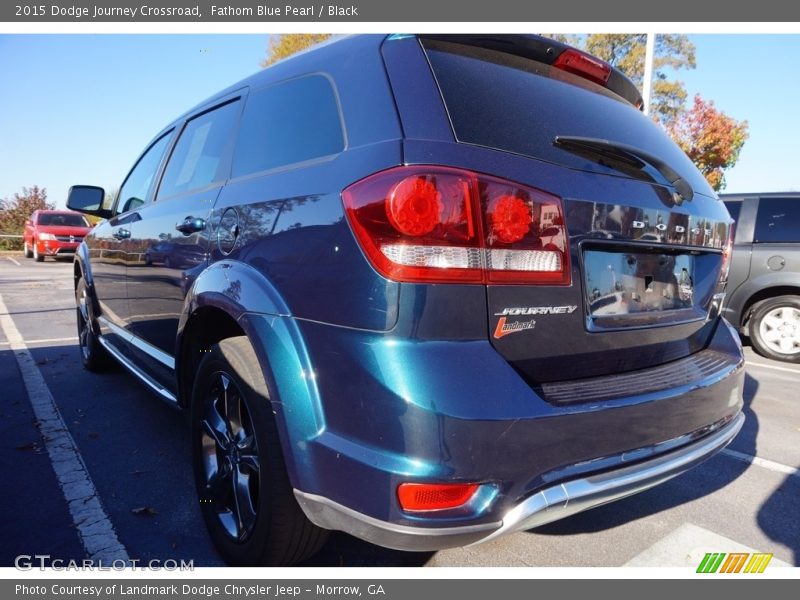 Fathom Blue Pearl / Black 2015 Dodge Journey Crossroad