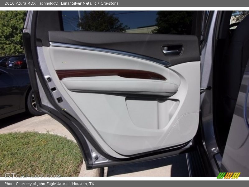 Lunar Silver Metallic / Graystone 2016 Acura MDX Technology