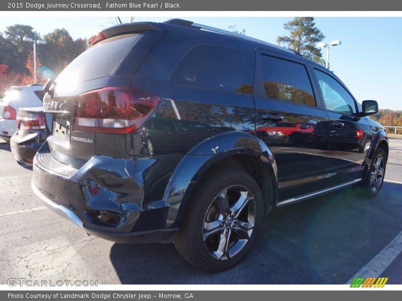 Fathom Blue Pearl / Black 2015 Dodge Journey Crossroad
