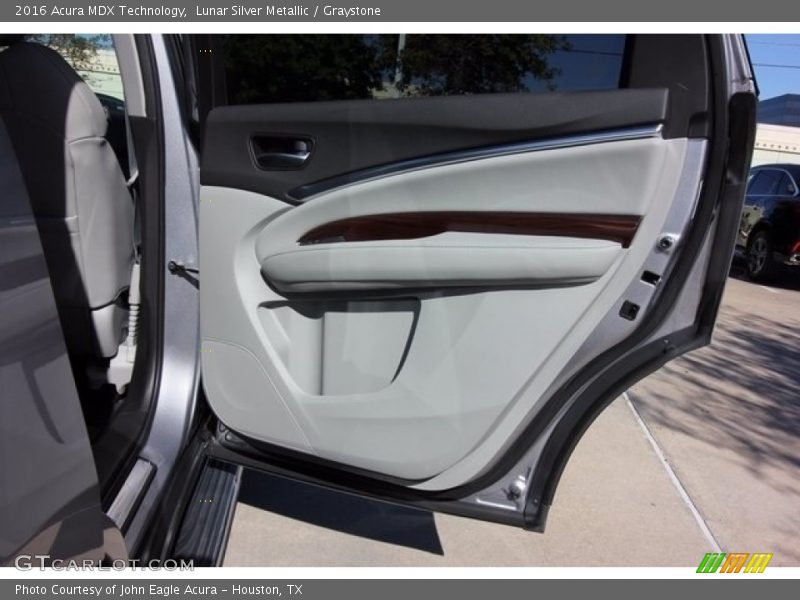 Lunar Silver Metallic / Graystone 2016 Acura MDX Technology