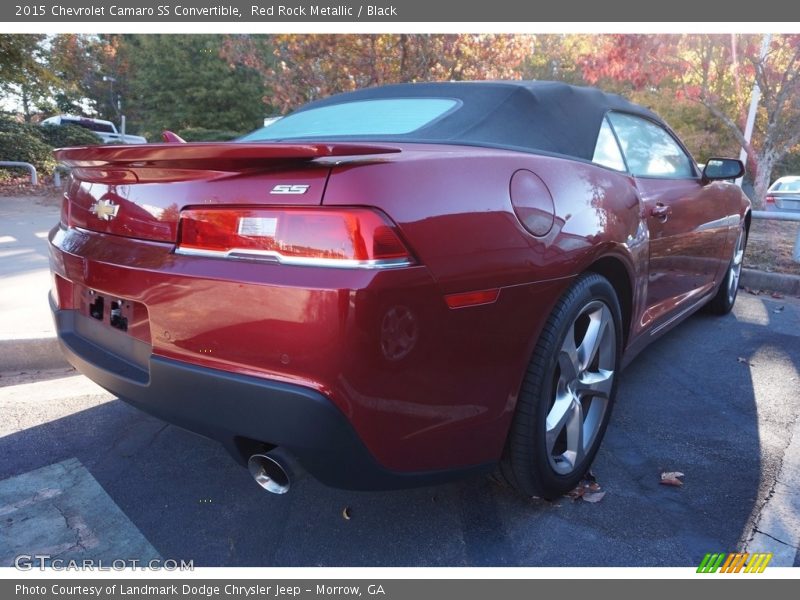 Red Rock Metallic / Black 2015 Chevrolet Camaro SS Convertible