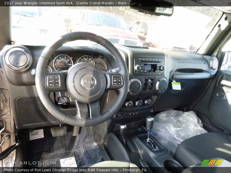 Granite Crystal Metallic / Black 2017 Jeep Wrangler Unlimited Sport 4x4
