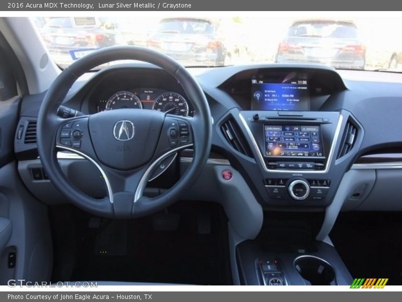 Lunar Silver Metallic / Graystone 2016 Acura MDX Technology