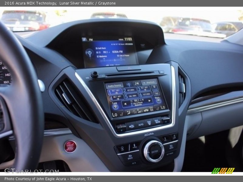 Lunar Silver Metallic / Graystone 2016 Acura MDX Technology
