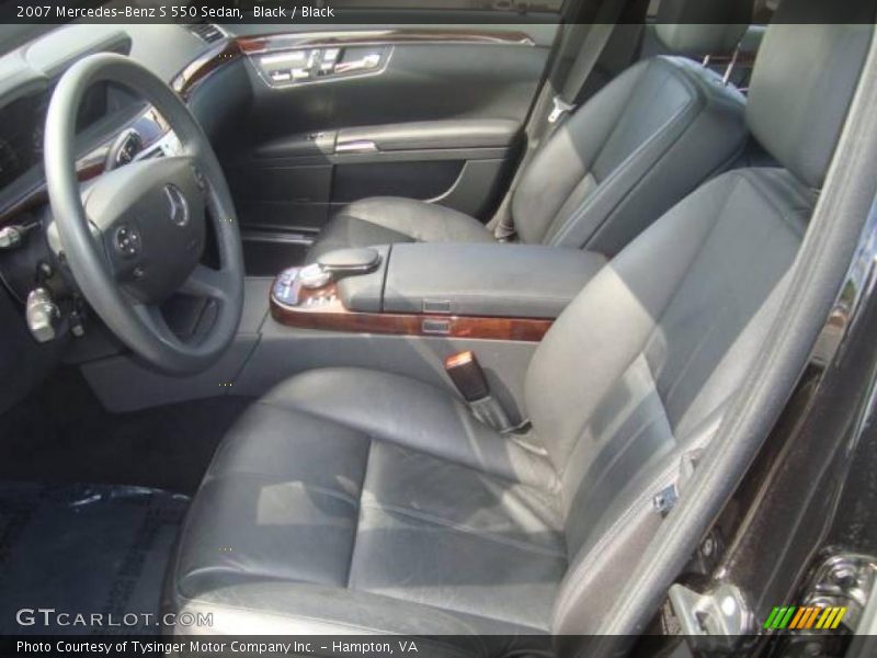 Black / Black 2007 Mercedes-Benz S 550 Sedan