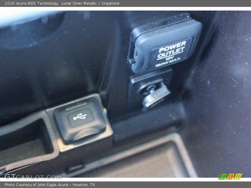 Lunar Silver Metallic / Graystone 2016 Acura MDX Technology