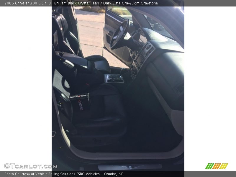 Brilliant Black Crystal Pearl / Dark Slate Gray/Light Graystone 2006 Chrysler 300 C SRT8