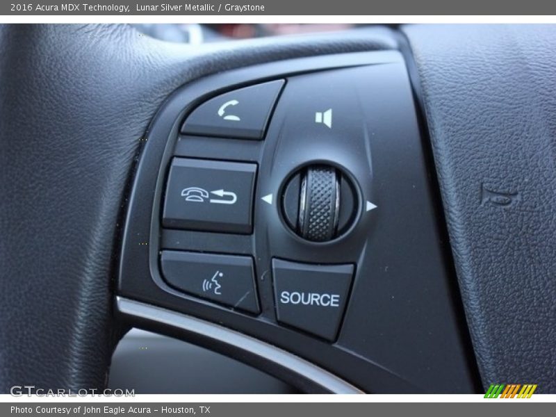 Lunar Silver Metallic / Graystone 2016 Acura MDX Technology