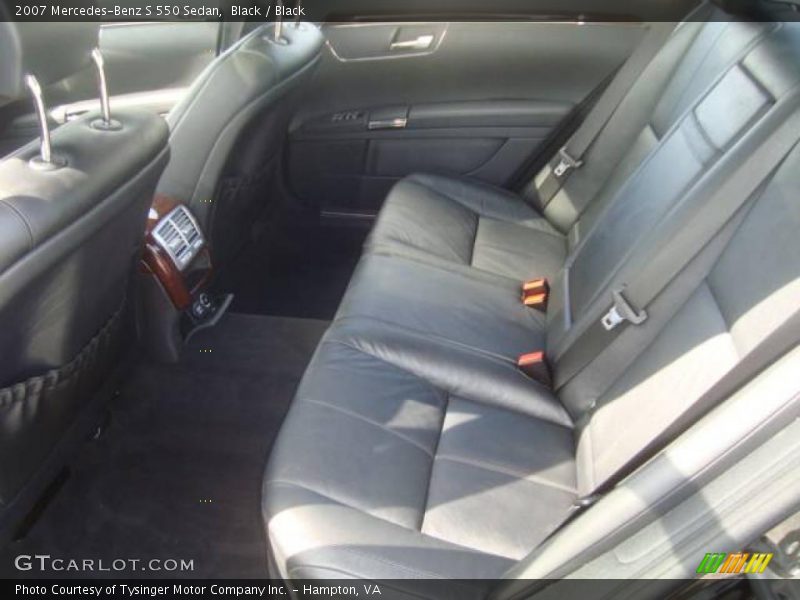 Black / Black 2007 Mercedes-Benz S 550 Sedan