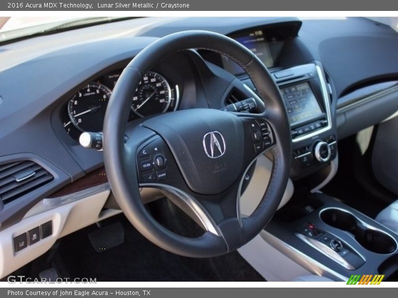 Lunar Silver Metallic / Graystone 2016 Acura MDX Technology