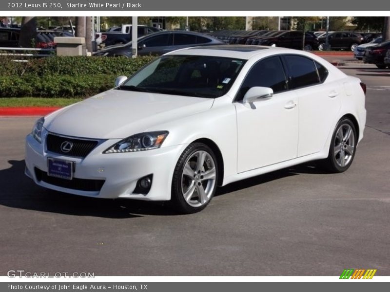 Starfire White Pearl / Black 2012 Lexus IS 250