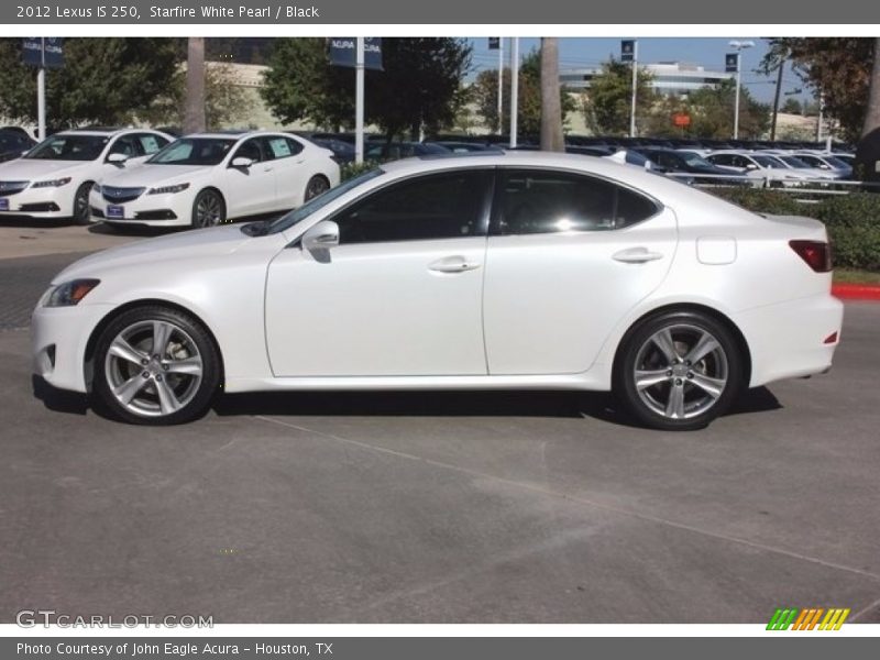 Starfire White Pearl / Black 2012 Lexus IS 250