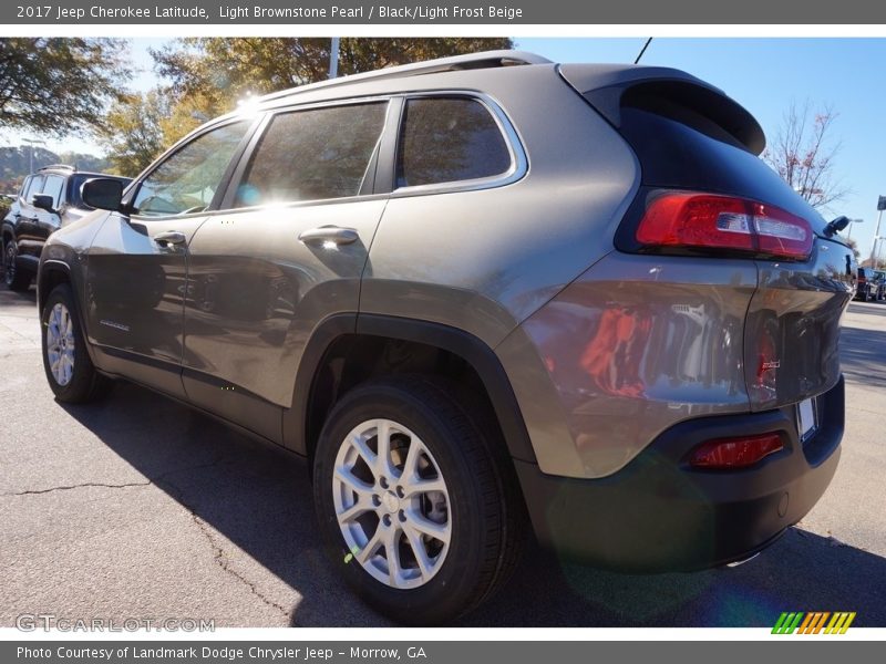 Light Brownstone Pearl / Black/Light Frost Beige 2017 Jeep Cherokee Latitude